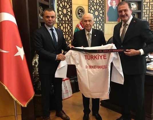MHP Lideri Bahçeli’ye Türkiye Taekwondo Federasyonu’ndan ziyaret