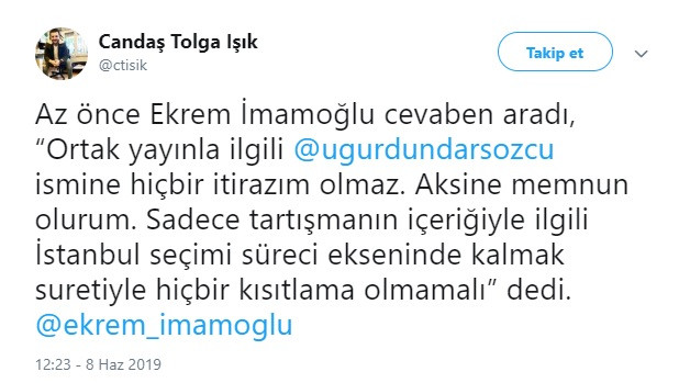 İmamoğlu şartı 2 oldu; İstanbul seçimi süreci ekseninde kalmak suretiyle