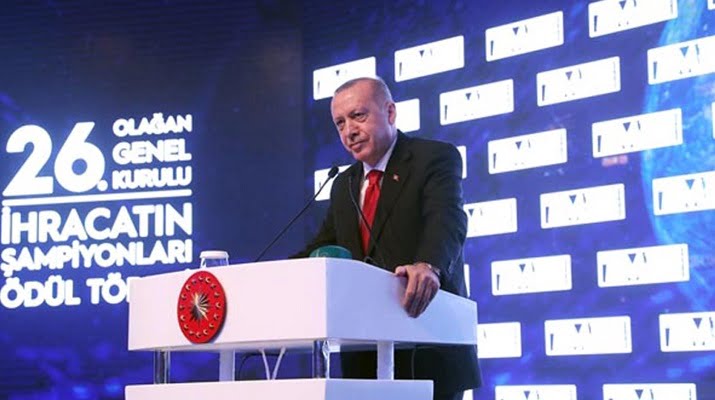 Erdoğan: ‘İhracatçılarımız döviz alırken binde 1’lik kambiyo vergisi vermeyecekler’