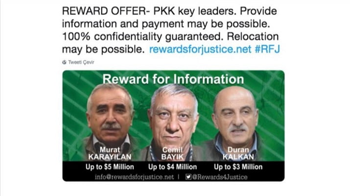 Washington Post’un makalesini yayımladığı Bayık ABD’nin terör listesinde