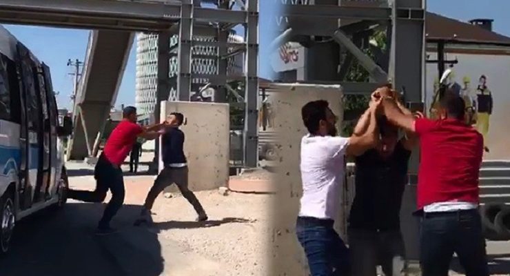 Müşteri kapma uğruna ölümüne kavga ettiler