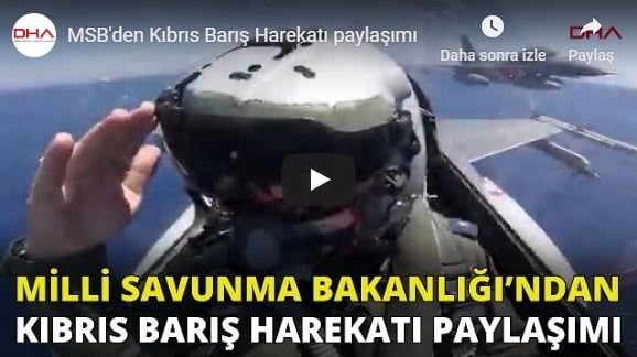 MSB’den ‘Kıbrıs Barış Harekatı’ paylaşımı