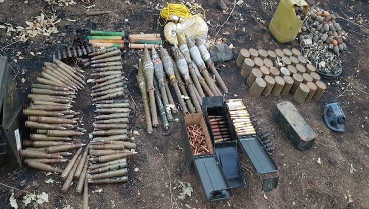 “Terör örgütü PKK’nın lojistik depo olarak kullandığı sığınak ve barınaklar imha edildi”