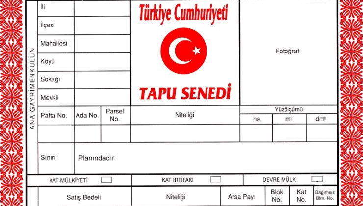 Tapu sahipleri dikkat! Resmi Gazete’de yayımlandı