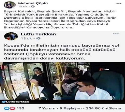Çöplü, Lütfü Türkkan’ın tebriğini terör işbirlikçisi diyerek kabul etmedi