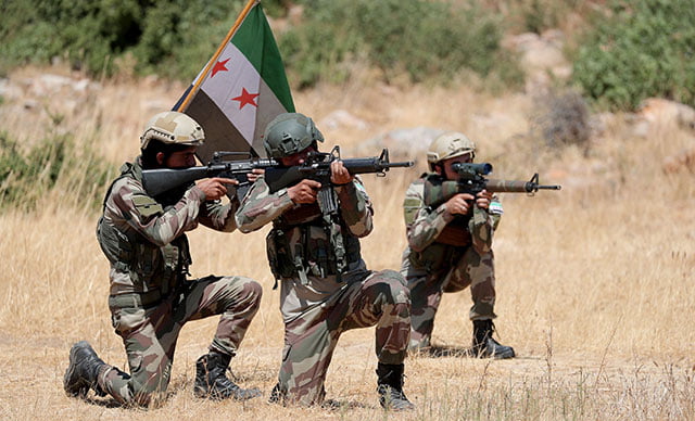 ÖSO askerlerinin tatbikatı gerçeğini aratmadı