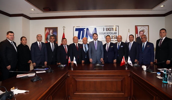 Albayrak Türkiye İhracatçılar Meclisi (TİM)’i ziyaret etti