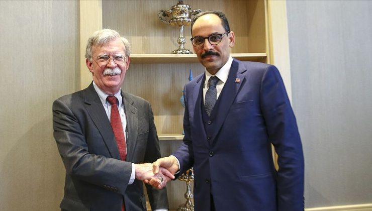 Kalın ve ABD Ulusal Güvenlik Danışmanı Bolton ‘güvenli bölge’yi görüştü