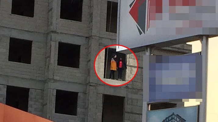 Kayseri’de esrarengiz olay! 4. kattan beraber atladılar