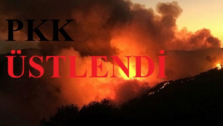 PKK orman yangınlarını üstlendi, CHP ve Ruh üçüzünden HDP sessizliğe büründü