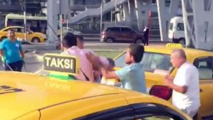 Taksiciler taksiciyi dövdü!