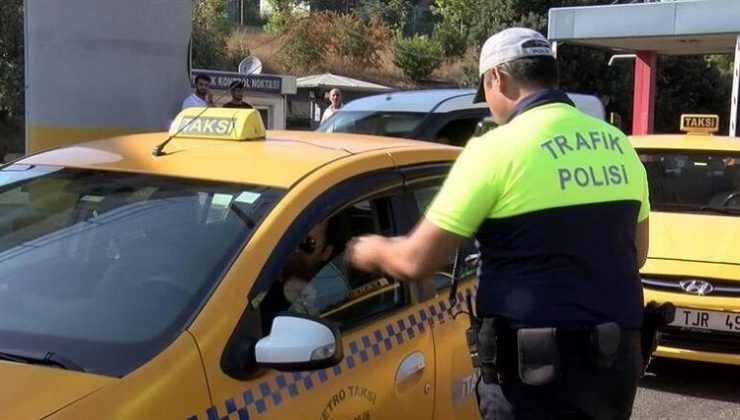 İstanbul’da taksicilere operasyon
