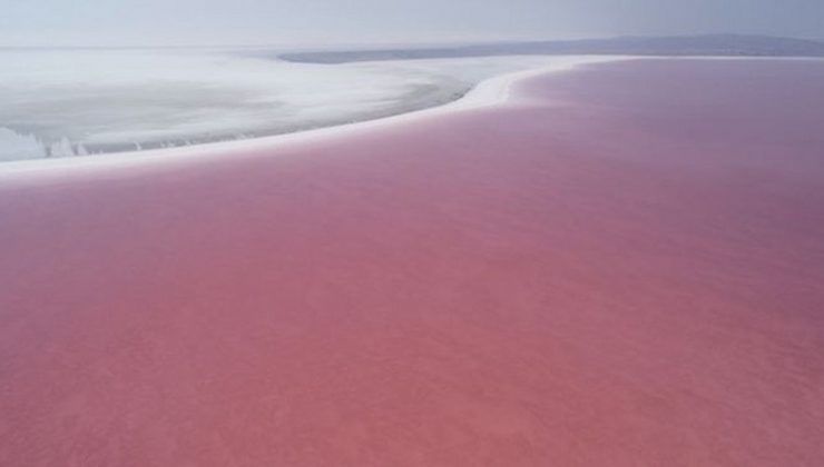 Tuz Gölü kendini pembeye bürünerek koruyor
