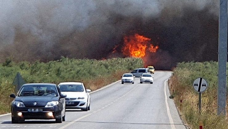 Edremit alev alev yanıyor! Sahile kadar indi