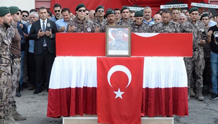 Şehit Özel Harekat Şube Müdürü son yolculuğuna uğurlandı
