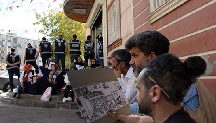 Diyarbakır’da HDP önündeki eylemde 23’üncü gününde 45 aile oldu