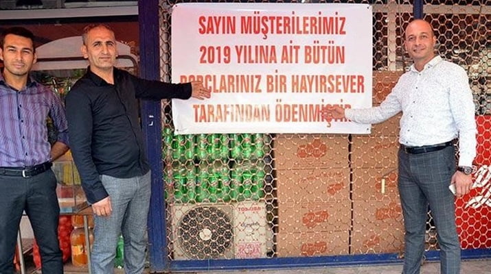 Kim olduğu bilinmiyor, bütün borçları ödedi