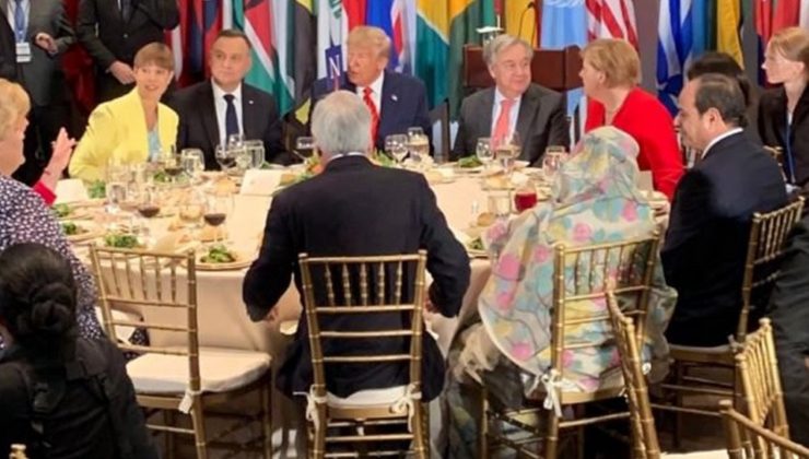 Erdoğan yemeğe katılmadı