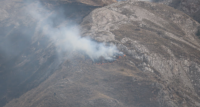 Sivas’ta örtü yangını