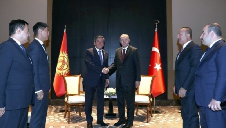 Cumhurbaşkanı Erdoğan, Kırgız mevkidaşı Ceenbekov ile görüştü