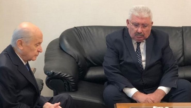 MHP Lideri Bahçeli’den Semih Yalçın’a taziye ziyareti