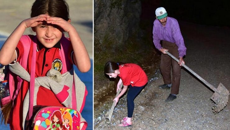 Babasından kızı için büyük fedakarlık! 20 bin tl borçlanıp yol yaptırdı