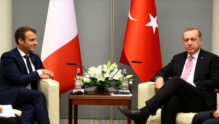 Cumhurbaşkanı Erdoğan, Macron ile Barış Pınarı Harekatı’nı görüştü