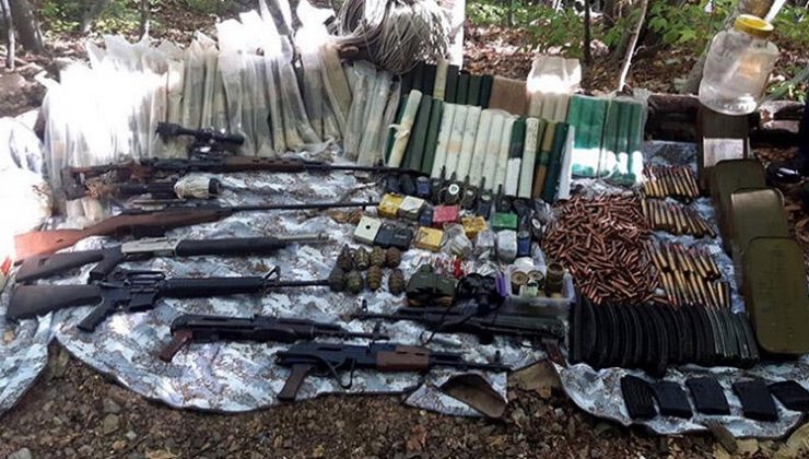 Toprağa gömülüydü! PKK’nın cephaneliği bulundu