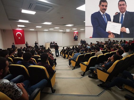 Ülkü Ocakları Genel Başkanı Sinan Ateş Hacı Bayram Veli Üniversitesi’nde konuştu