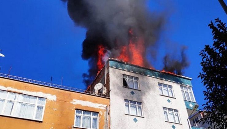 Bağcılar’da korkutan yangın!