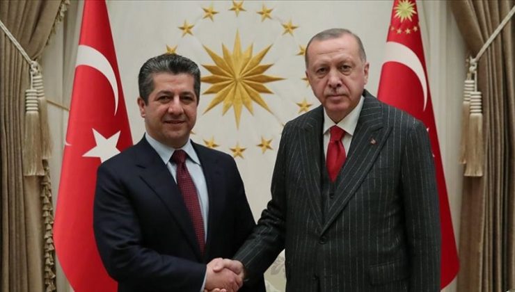 Cumhurbaşkanı Erdoğan IKBY Başbakanı Barzani’yi kabul etti