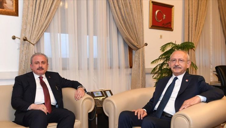 Şentop ile Kılıçdaroğlu TBMM’nin açılışının 100. yıl dönümü etkinliklerini görüştü