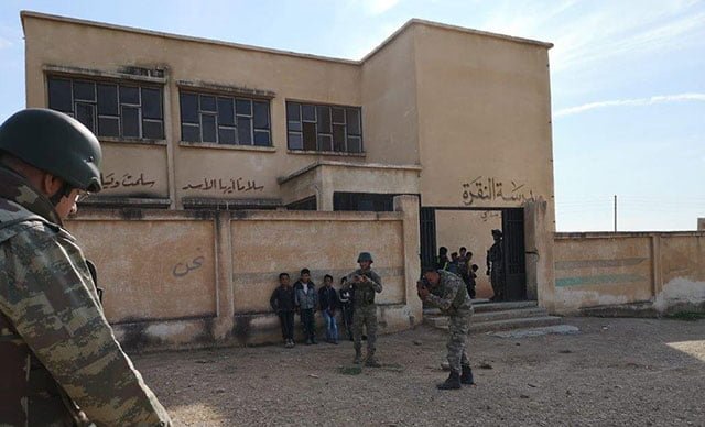 PKK/YPG Rasulayn’da okulu mevzi yapmış