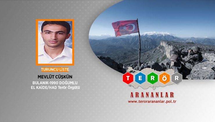 ‘Turuncu Kategori’de yer alan terörist Yakalandı