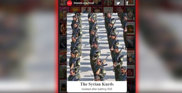 TIME dergisi, terör örgütü PKK/YPG’yi de aday gösterdi