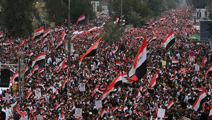 Bağdat’ta Sadr yanlılarından ABD’ye karşı gösteri