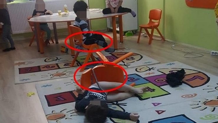 Bilecik’teki anaokulunda skandal görüntü