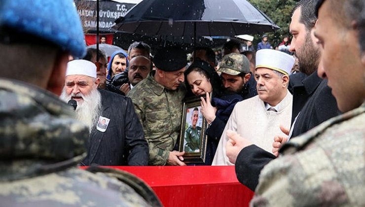 İdlib şehidi son yolculuğuna uğurlandı