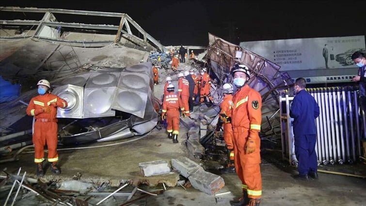 Çin’de koronovirüs hastalarının karantinada bulunduğu otel çöktü