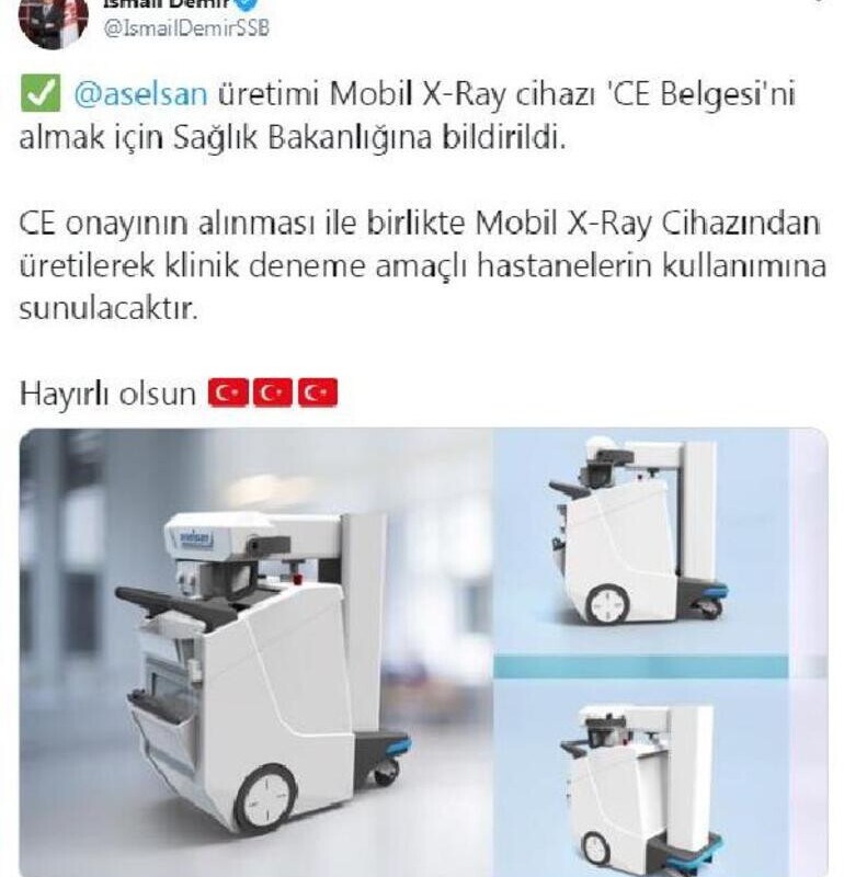 Mobil X- Ray cihazı hastanelerin kullanıma sunulacak