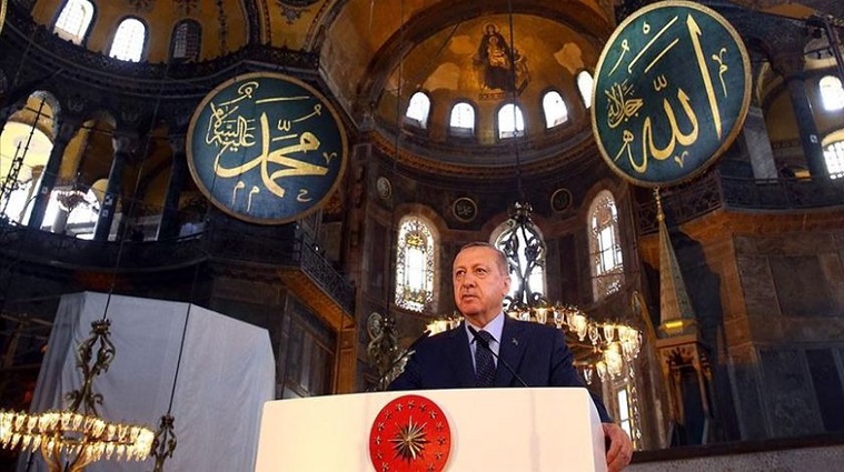 Cumhurbaşkanı Erdoğan’dan Ayasofya paylaşımı