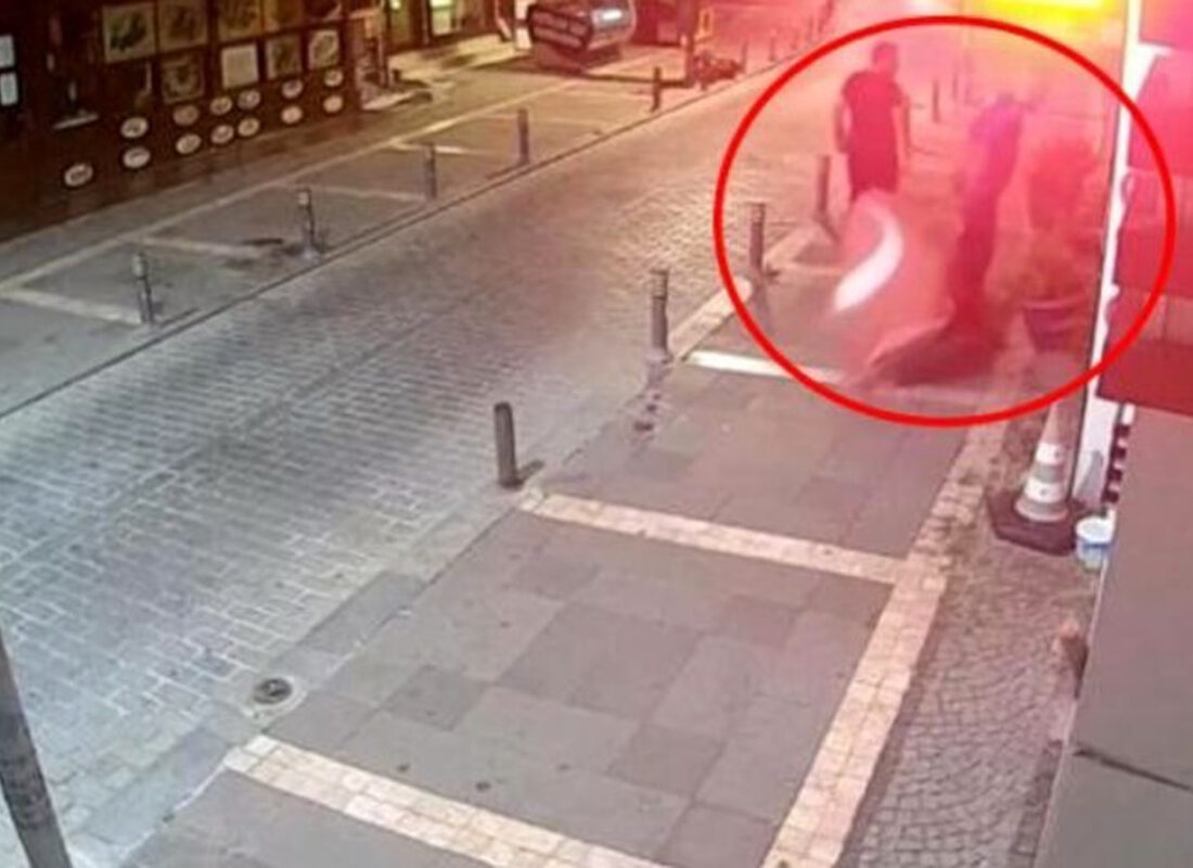 Türk bayrağına yaptığı alçak saldırı cezasız kalmadı!