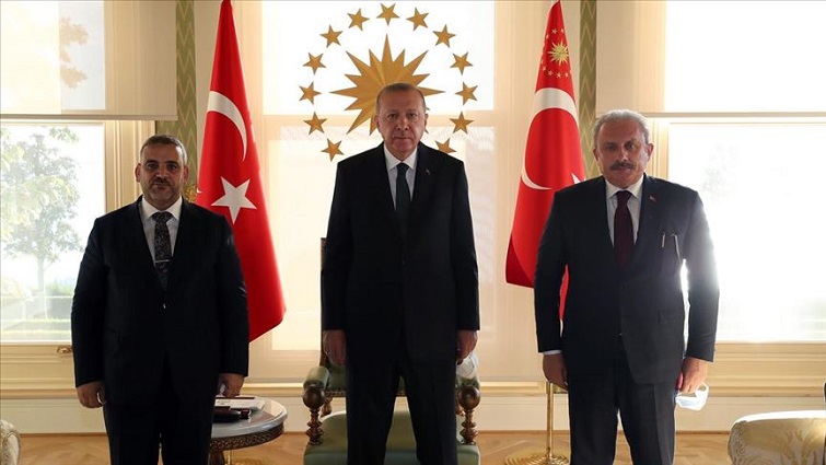 Cumhurbaşkanı Erdoğan, Libya Yüksek Devlet Konseyi Başkanı el-Meşri’yi kabul etti