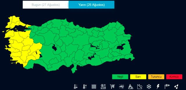 Meteoroloji 17 ili sarı kodla uyardı! İçlerinde İstanbul da var