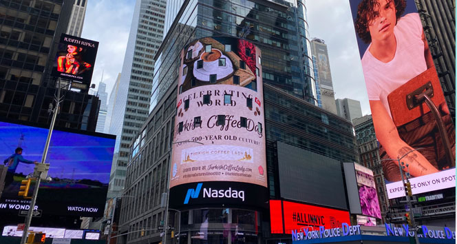 Times Meydanı’nda Türk kahvesi tanıtıldı