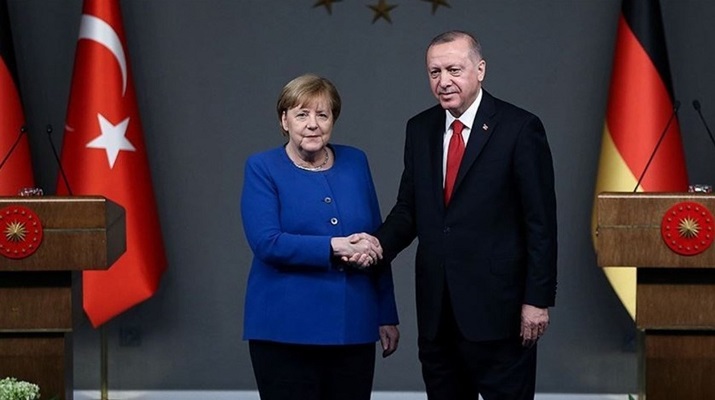 Cumhurbaşkanı Erdoğan, Almanya Başbakanı Merkel ile görüştü