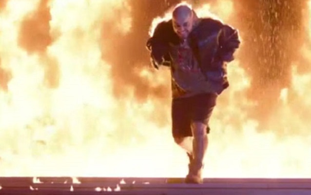 Ünlü rapçinin klip çekiminde faciadan dönüldü