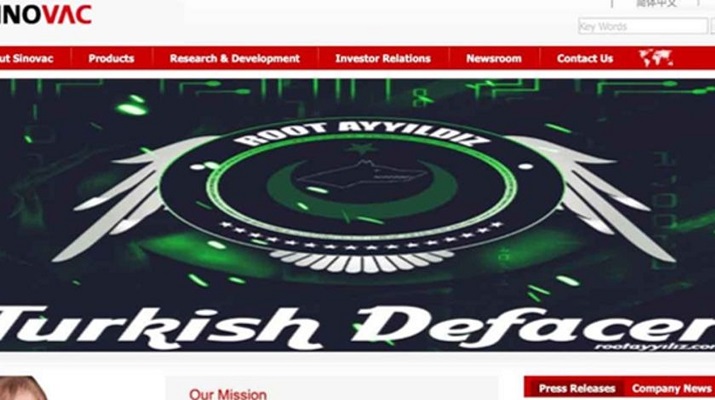 Türk hackerlar, Çin aşısını geliştiren şirketin sitesini hackledi