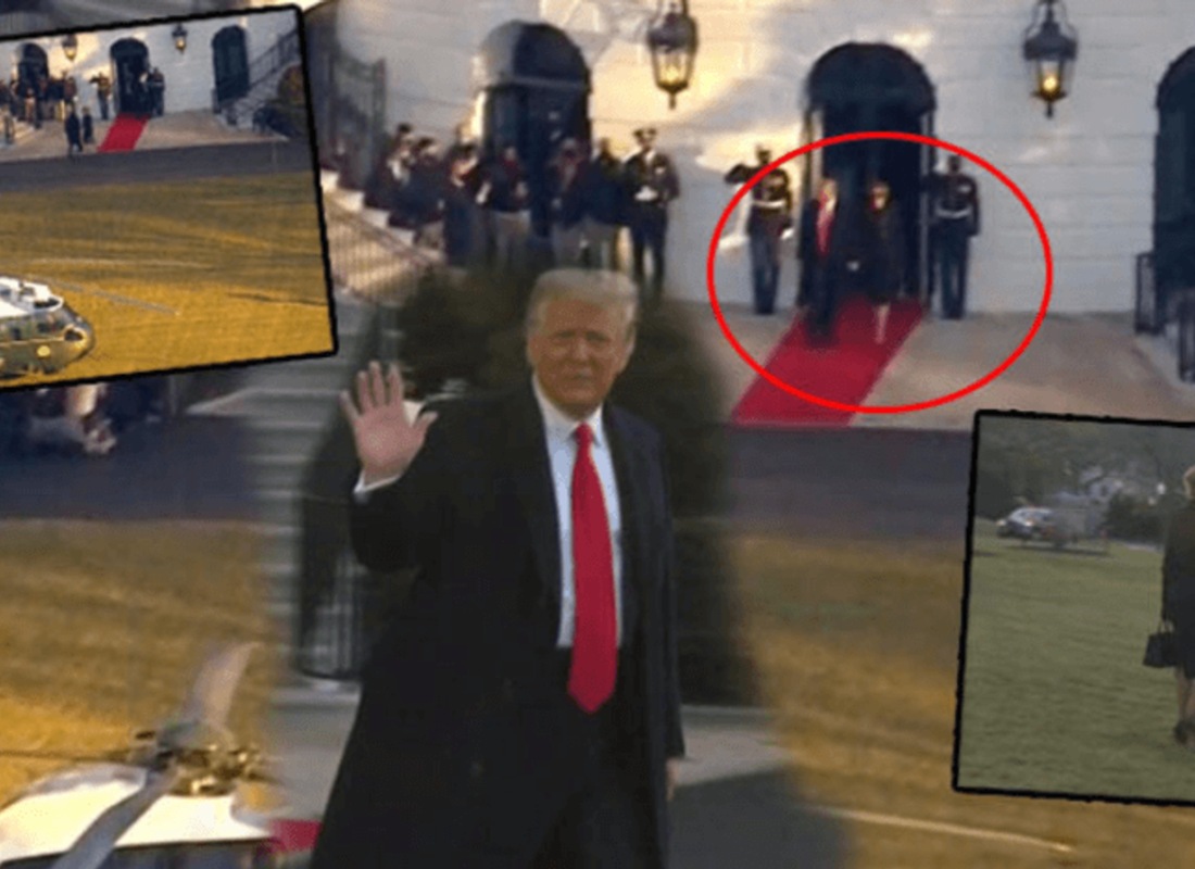 Trump Beyaz Saray’dan ayrıldı…