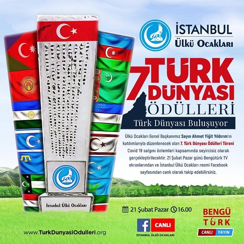 Türk Dünyası Ödülleri sahiplerini buluyor canlı yayın